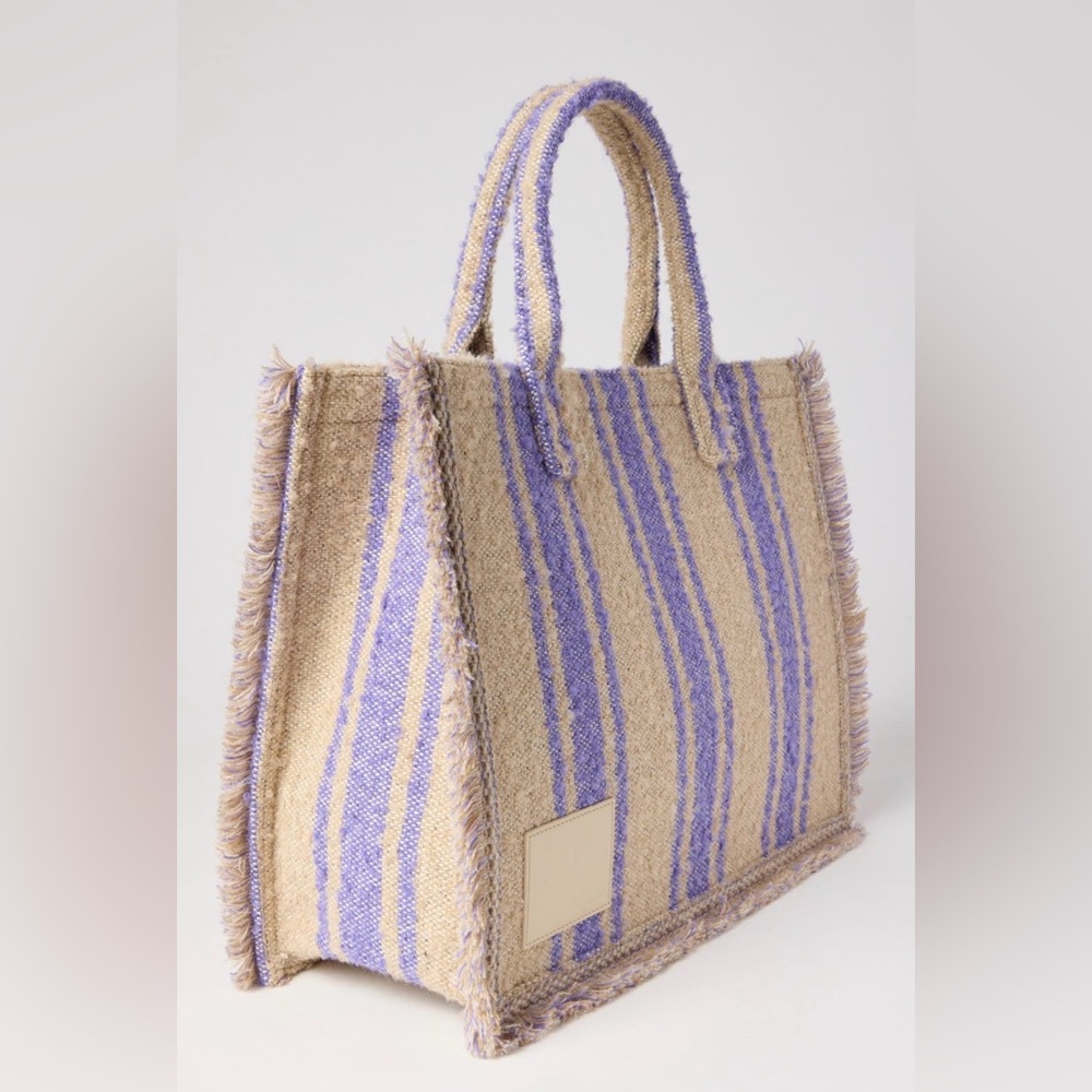 Sandro Striped Kasbah Tote Bag - Picture 2 of 7